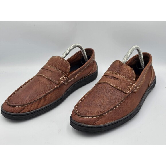 Johnston & Murphy Emmett Penny Loafer Driving Shoes Mocasin Brown Men’s Size 8 M main image 4